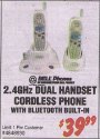 Fry's Ad - Bell 2.4 GHz Dual Handset Cordless Phone with Bluetooth Built-In