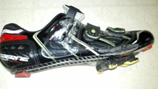 Gaerne Carbon G.Air Black shoe scuffed - ADM Crashes at Dana Point Grand Prix - 06 May 2012