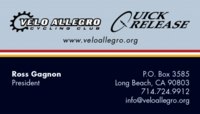 Business Card - Velo Allegro Cycling Team